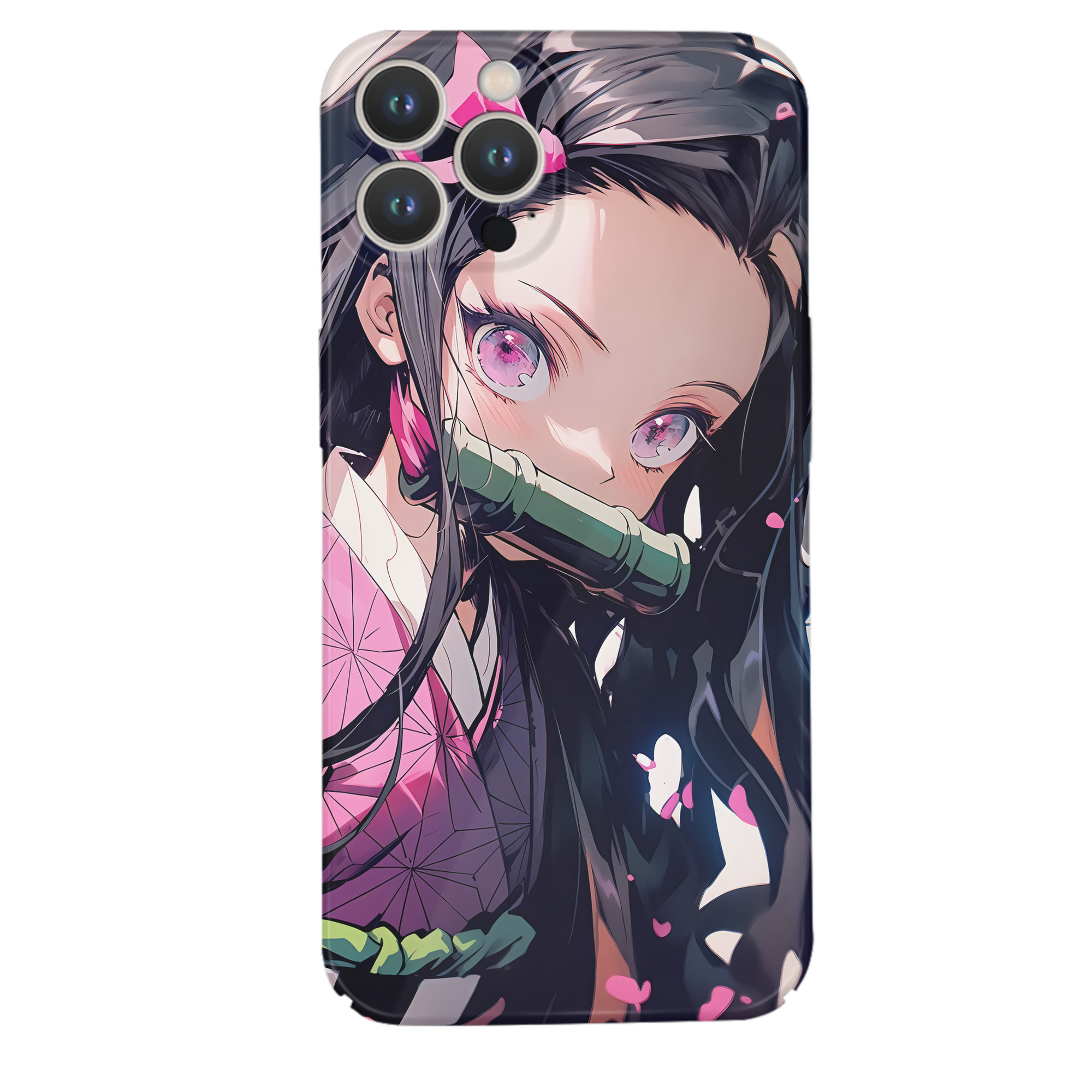 （画像用） 鬼滅の刃（きめつのやいば）竈門 禰󠄀豆子／かまど ねずこ Kamado Nezuko 【iPhone 14シリーズ対応】ハードケース